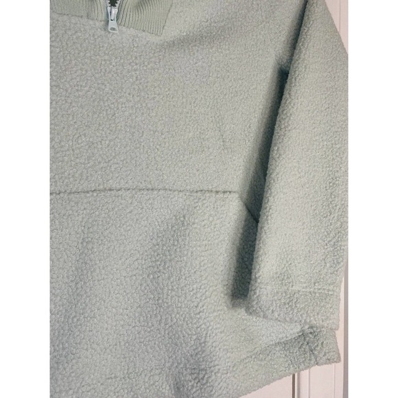 Lands End‎ Women’s Sherpa Jacket Size Large 14-16 Light Blue Large Neck - Picture 4 of 12